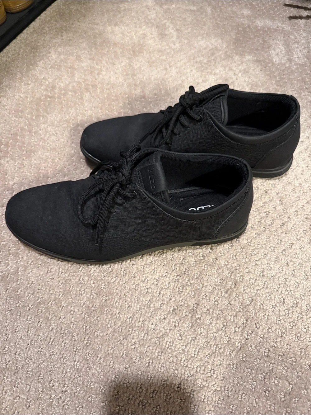 Aldo Black Men's Lace-Up Oxford Shoes